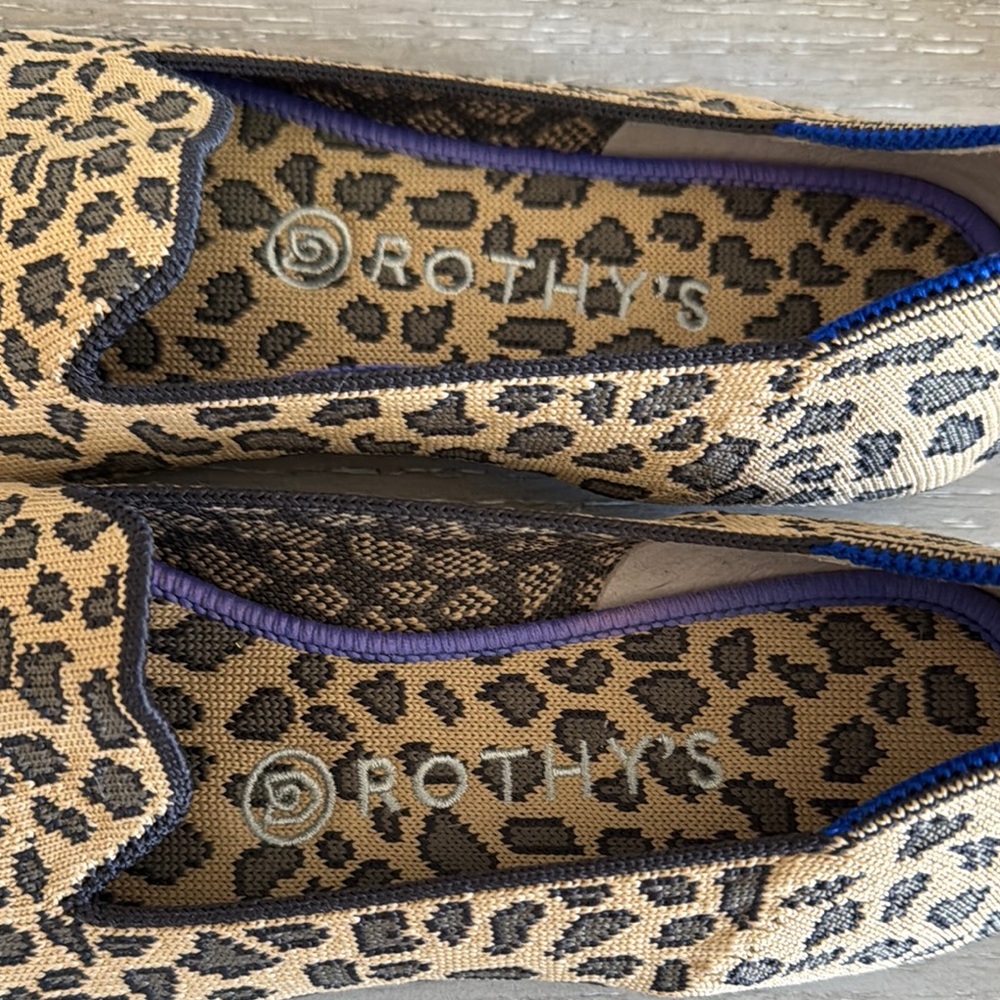 Rothy's Brown and Black Animal Print Flats- Unworn - Picture 2 of 6